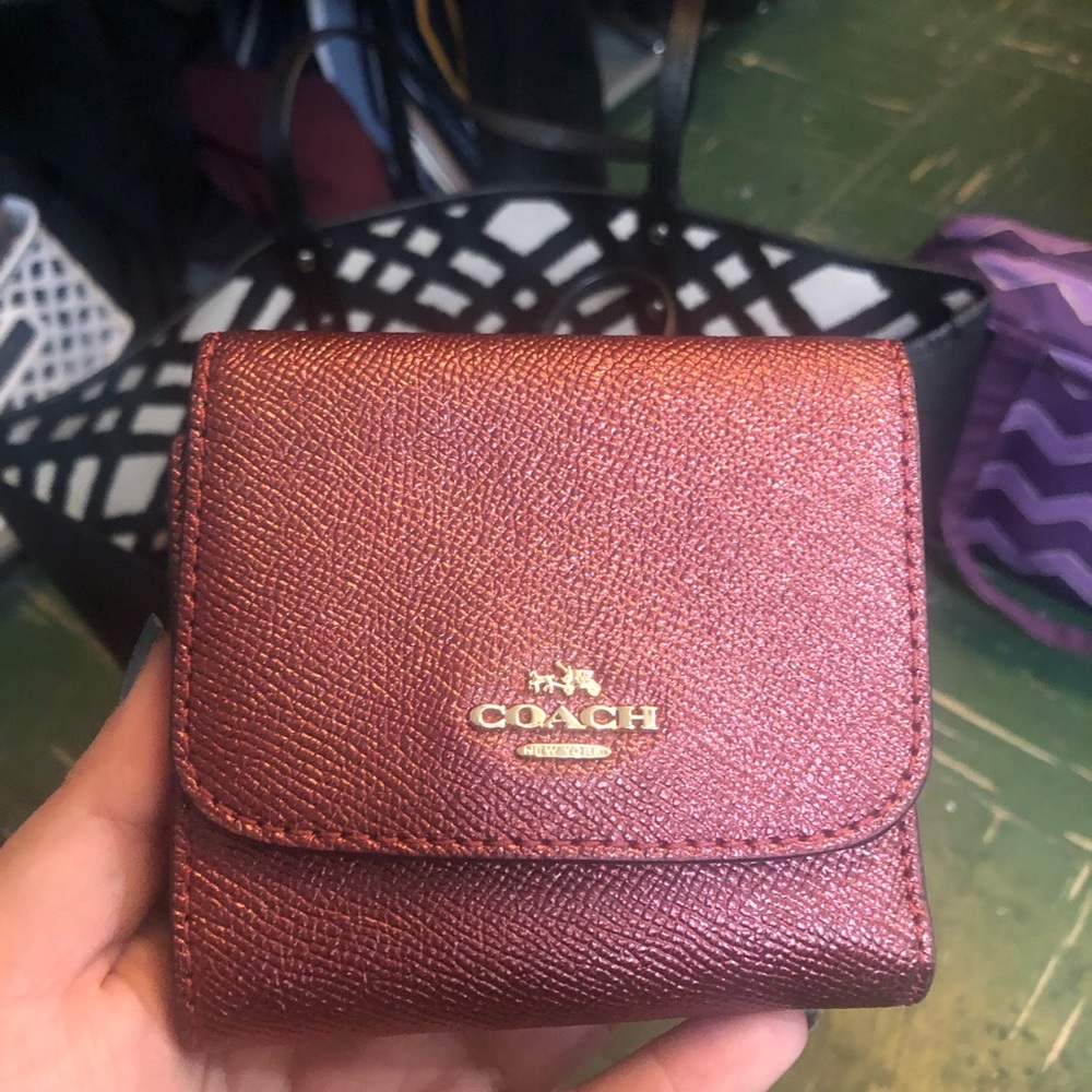 Coach trifold wallet
